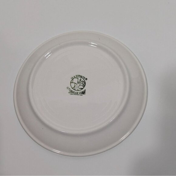 Syracuse China Syralite Spectrum Rainbow Stripe Salad Plate Vintage Dinnerware - Picture 2 of 6